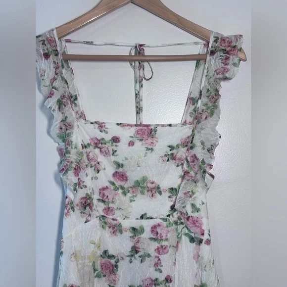 bcbg floral lace handkerchief dress Handkerchief Hem Dress main image 0